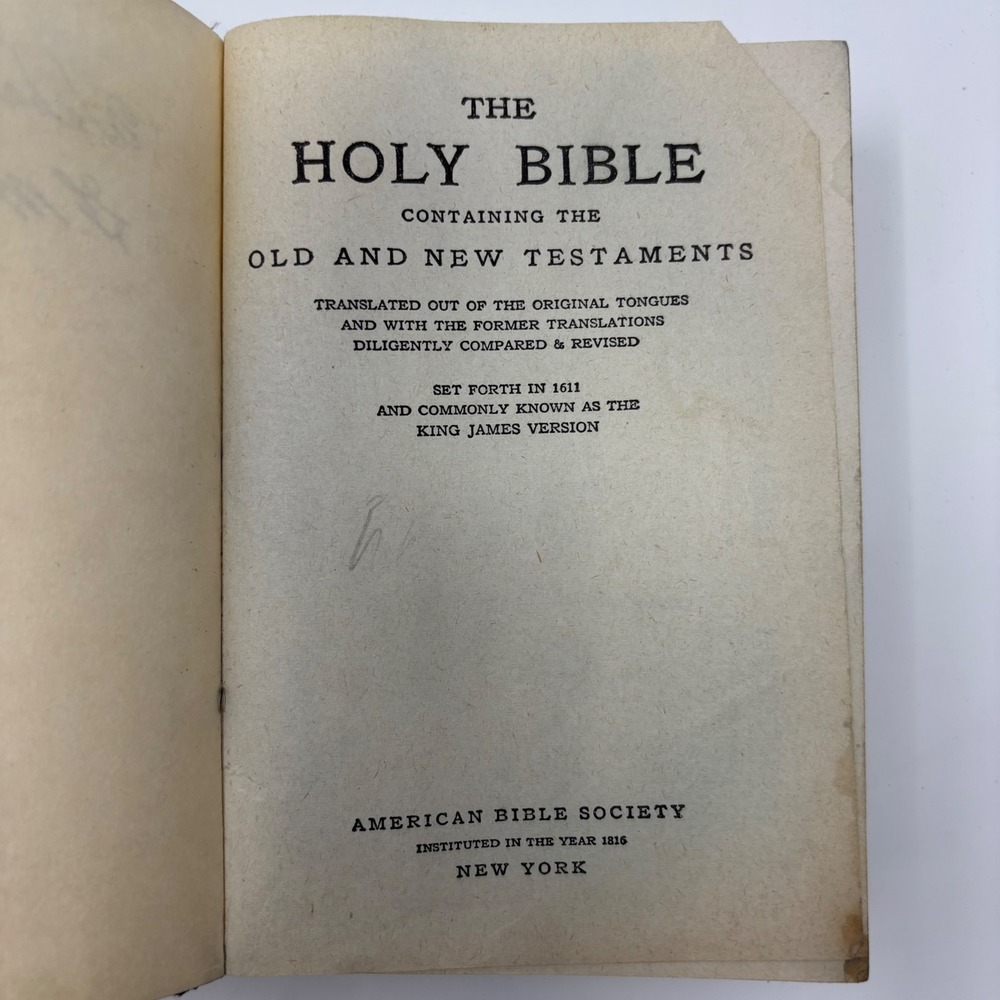 Holy Bible 1951 King James Version KJV American Bible Society Small Minion